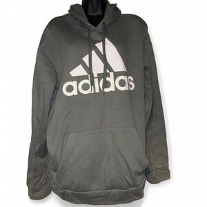 Adidas Men's Dark Gray Hoodie